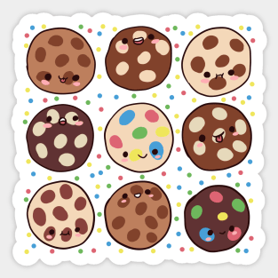 Cute Chocolate chips cookies Sticker